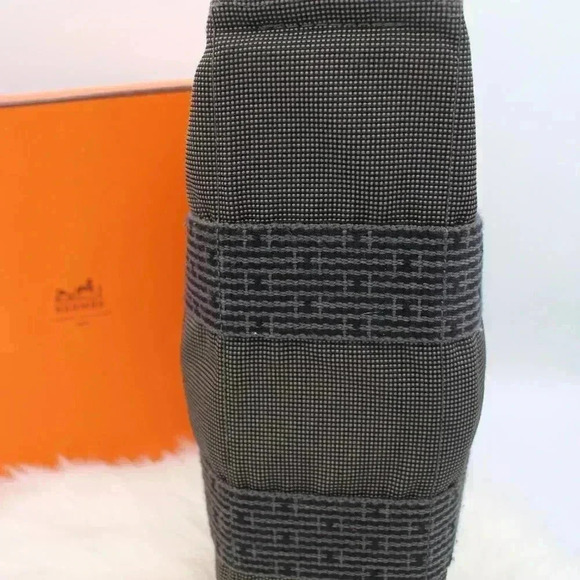 Hermès Gender Neutral Grey  Canvas PM Tote - Picture 5 of 10